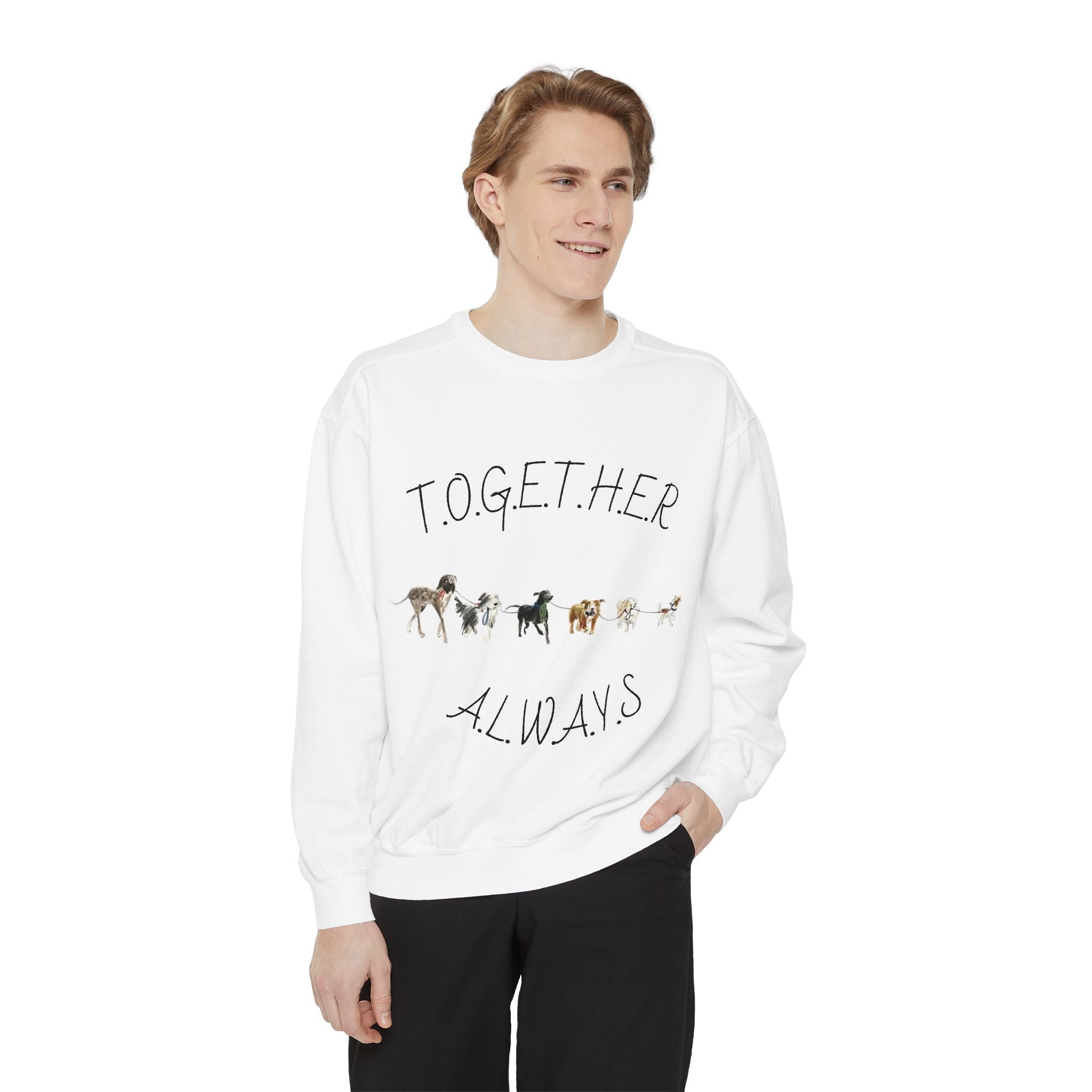 Sweatshirt — Minimalist Skateboarder Ink Art Crewneck
